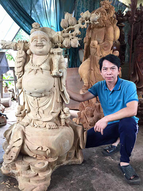 Tượng Di Lặc Cành Đào 18